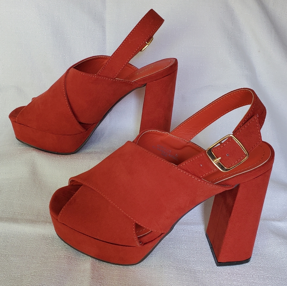 Sling back, Chunky heels